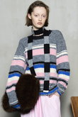 Multi-border Knit Top/マルチボーダーニットトップ
