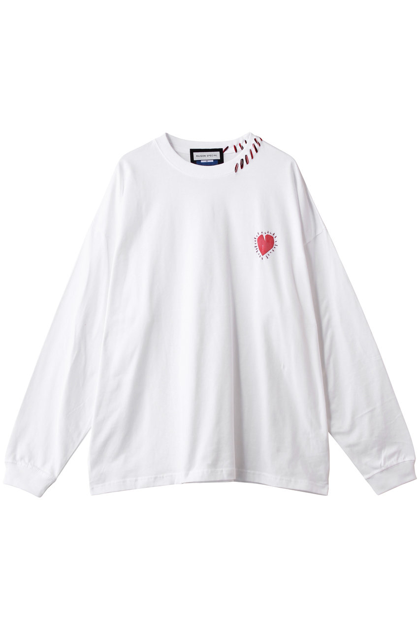 メゾンスペシャル/MAISON SPECIALの【UNISEX】ニュアンスグラフィック ハンドステッチ L/S TEE(MLT1(マルチカラー)/11252411203)