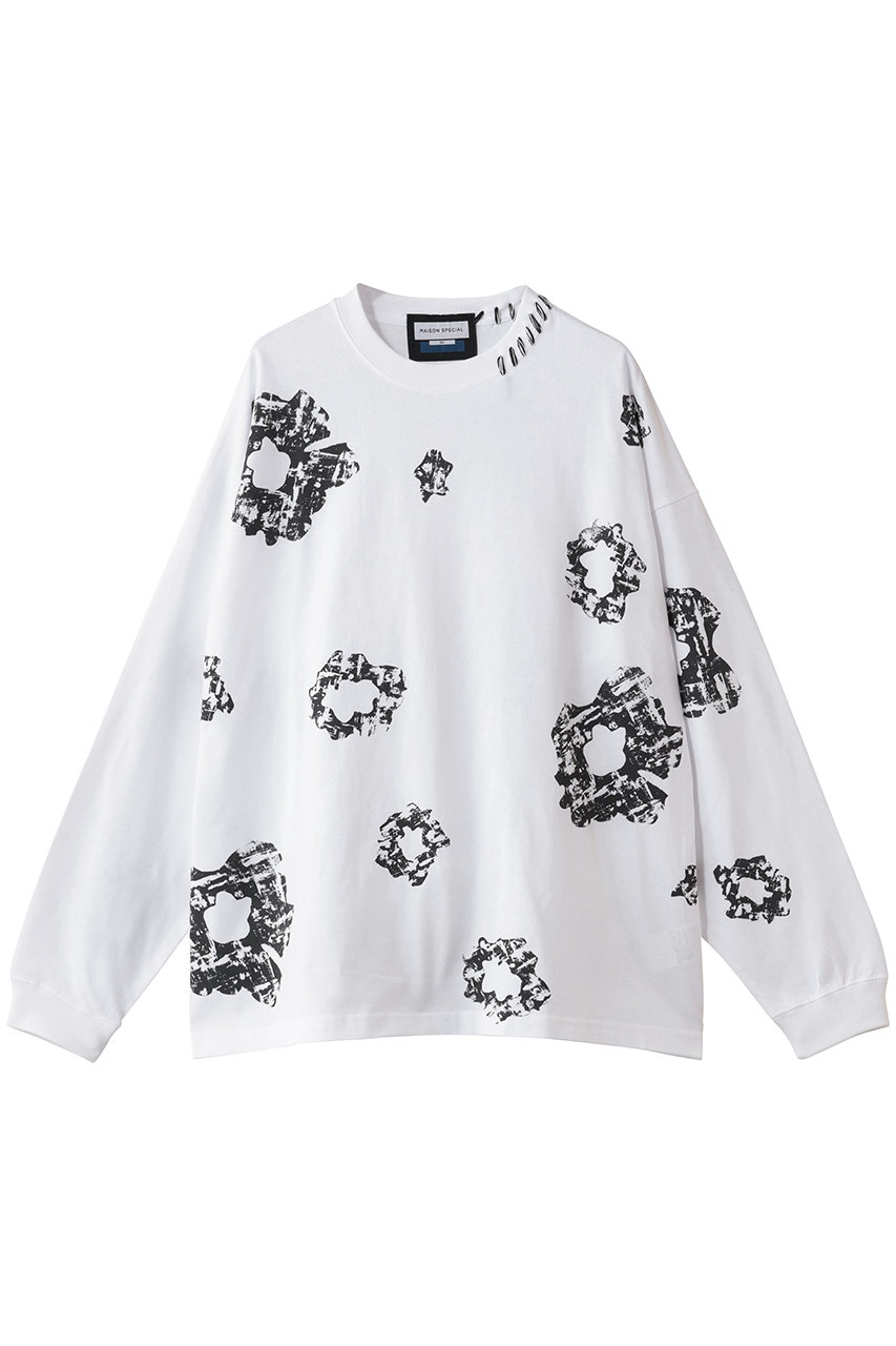 メゾンスペシャル/MAISON SPECIALの【UNISEX】ニュアンスグラフィック ハンドステッチ L/S TEE(MLT5(マルチカラー5)/11252411203)