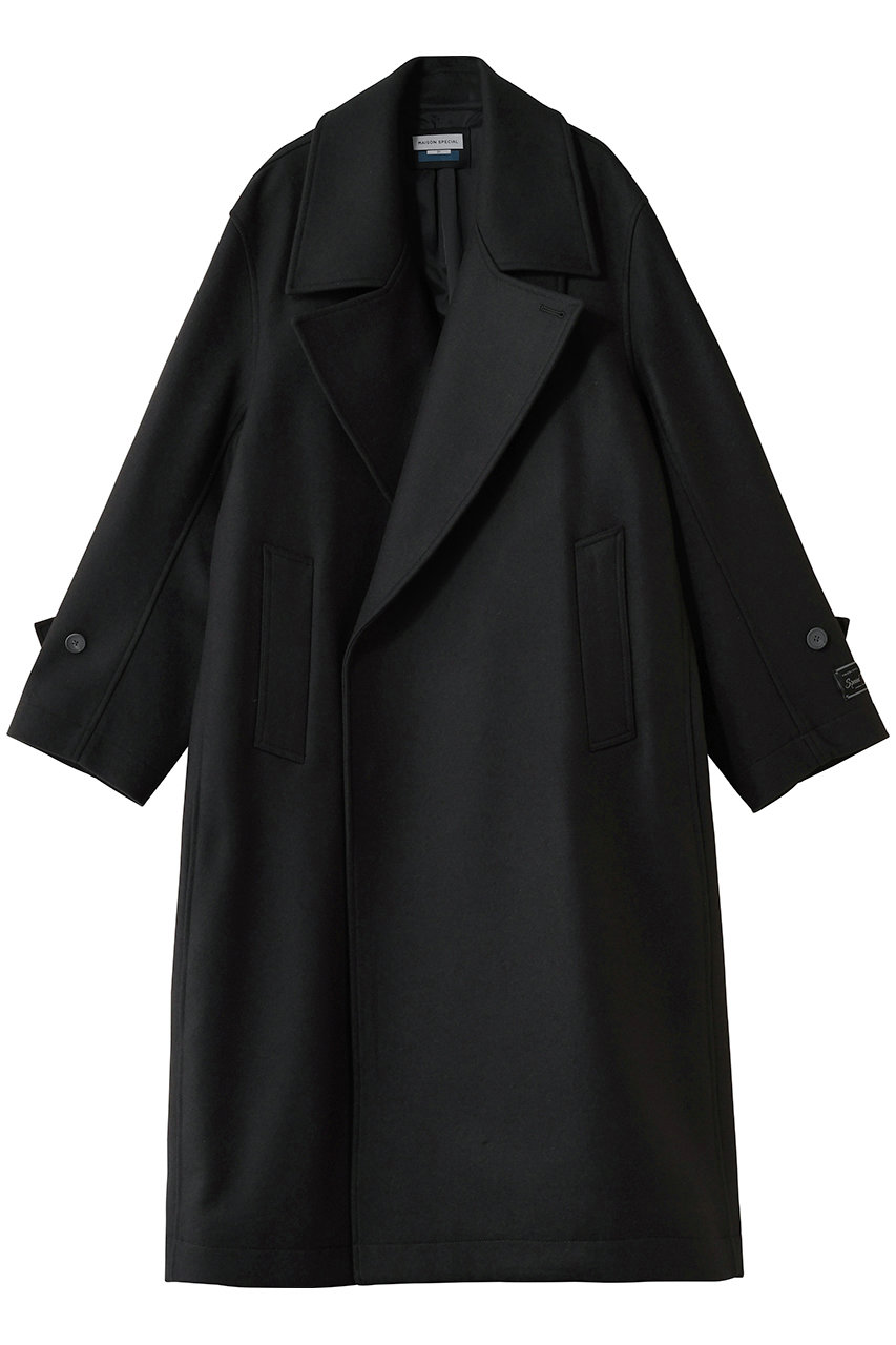 メゾンスペシャル/MAISON SPECIALの【UNISEX】S140メルトンWコート(C.GRY(チャコールグレー)/11252161201)