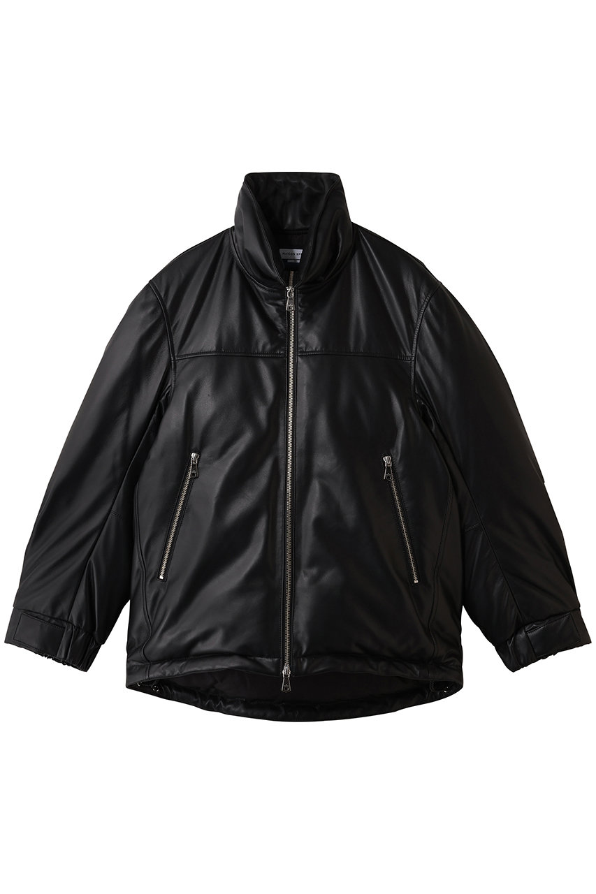 メゾンスペシャル/MAISON SPECIALの【UNISEX】SHEEPレザーダウンブルゾン(BLK(ブラック)/11252211207)