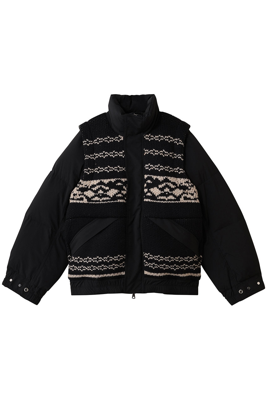 MAISON SPECIAL(メゾンスペシャル)｜【UNISEX】ニット切替ダウン