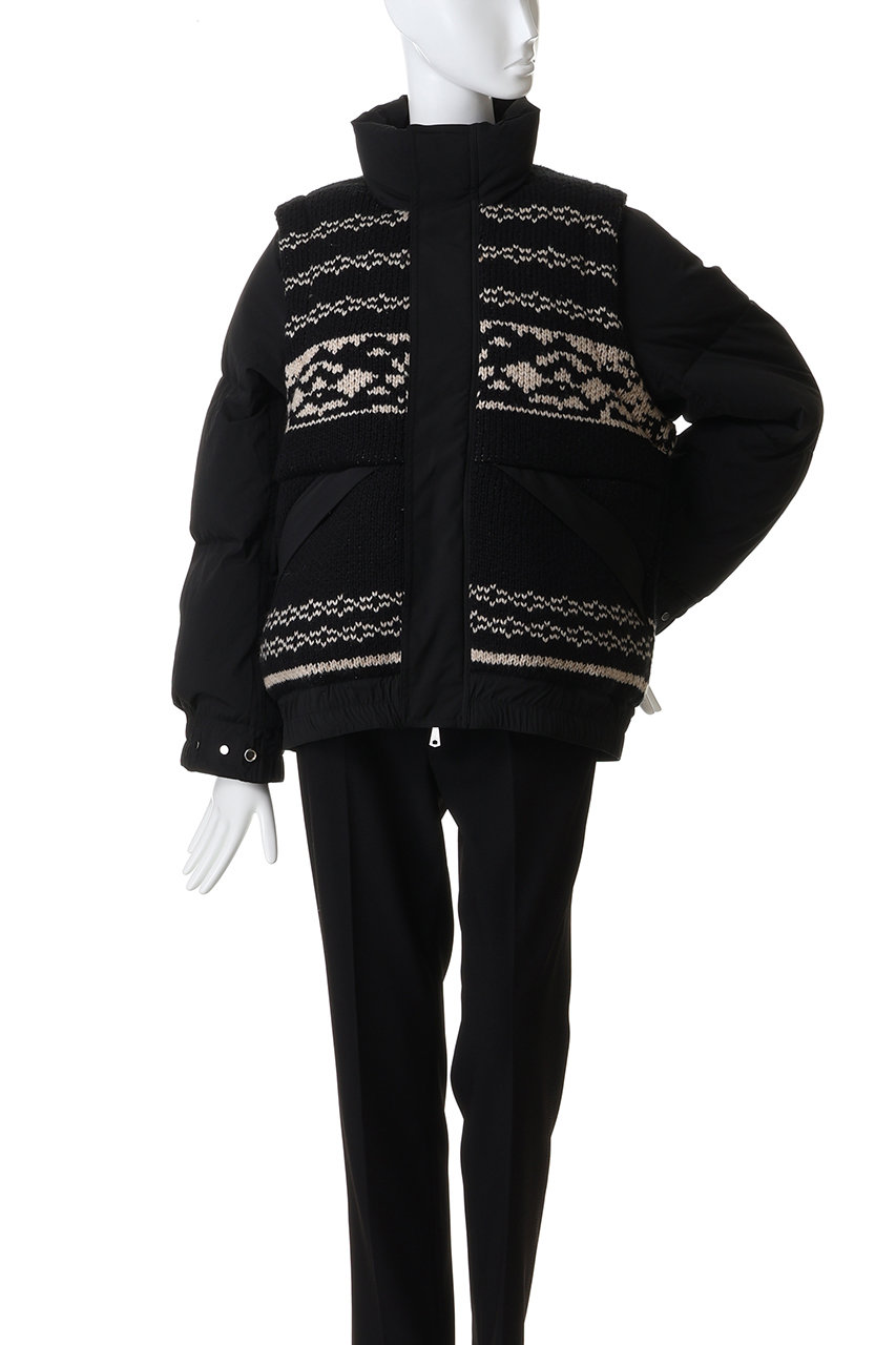 MAISON SPECIAL(メゾンスペシャル)｜【UNISEX】ニット切替ダウン