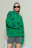 Many Flower Knit Pullover/メニーフラワーニットプルオーバー