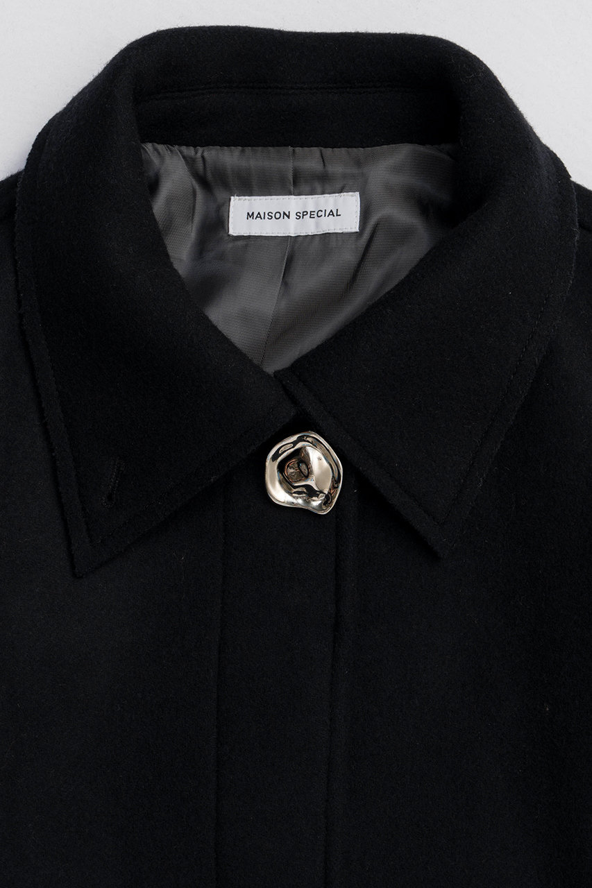 MAISON SPECIAL(メゾンスペシャル)｜Melton Coat/メルトンコート/BLK