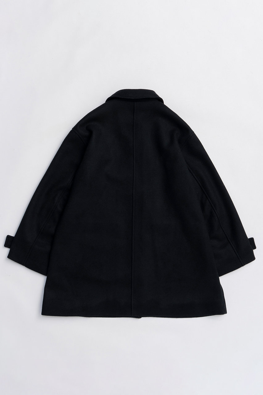 MAISON SPECIAL(メゾンスペシャル)｜Melton Coat/メルトンコート/BLK
