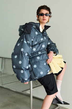 メゾンスペシャル/MAISON SPECIALの【予約販売】Reversible Printed Down Coat/リバーシブルプリントダウン(110900/110906)