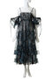 2-way tulle Volume Flower Print Camisole Dress/2WAYチュールボリュームフラワープリントキャミワンピース メゾンスペシャル/MAISON SPECIAL
