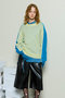 Kid Mohair Two-Tone Knit Top/キッドモヘアバイカラーニットトップ メゾンスペシャル/MAISON SPECIAL