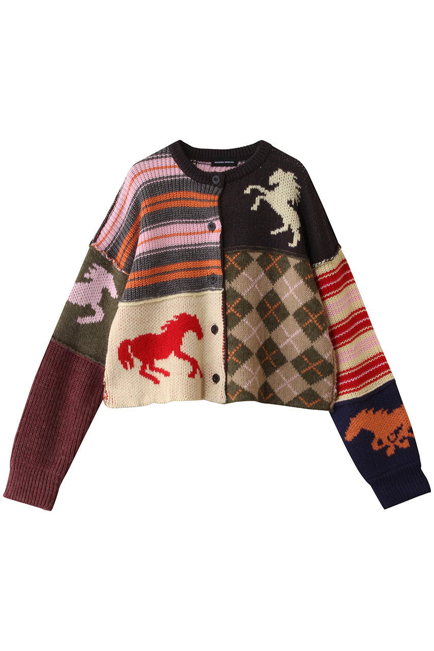 MAISON SPECIAL(メゾンスペシャル)｜Horse Knit Cardigan/ホースニット