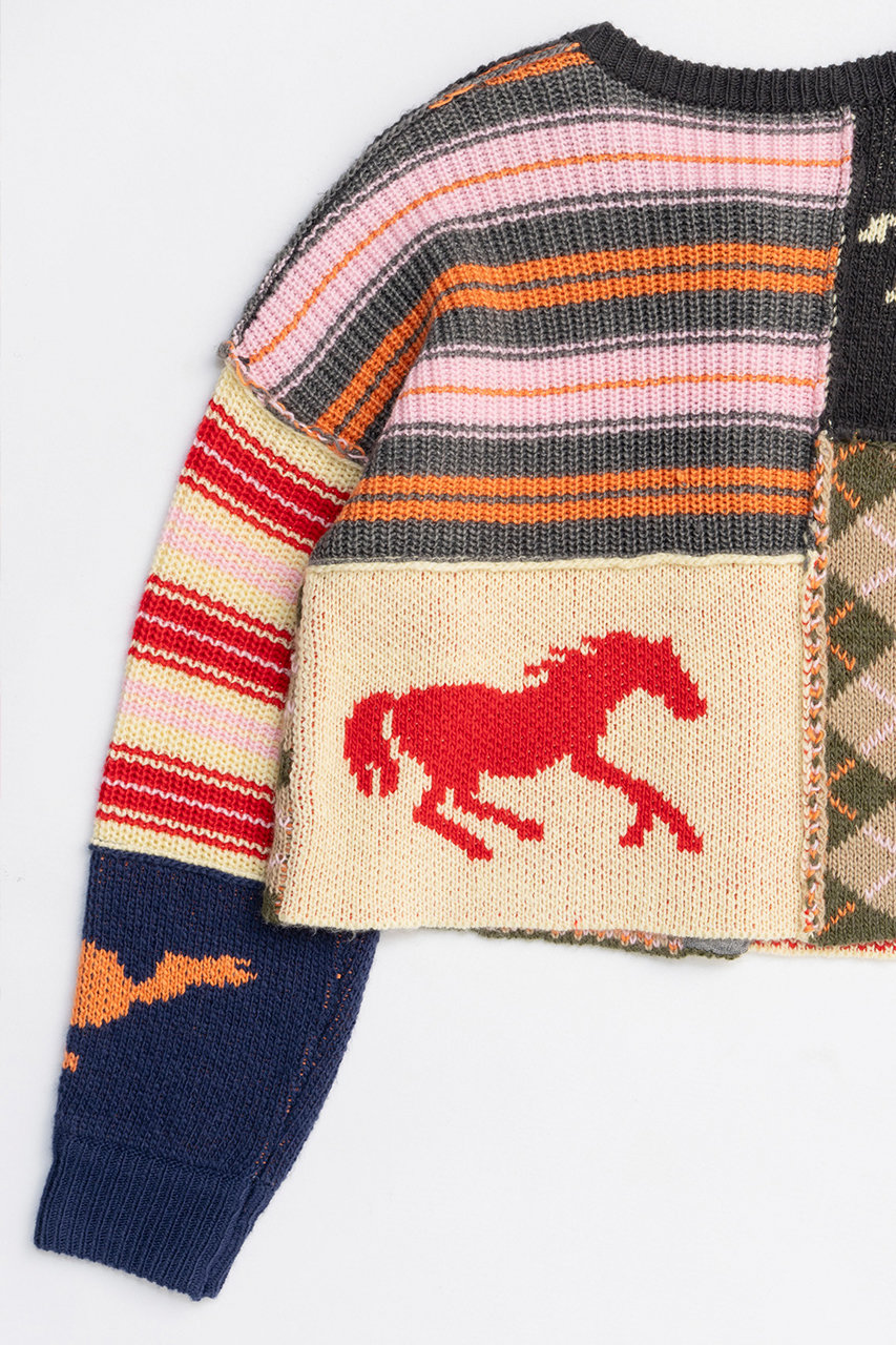 MAISON SPECIAL(メゾンスペシャル)｜Horse Knit Cardigan/ホースニット