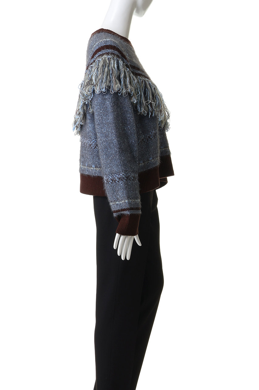 MAISON SPECIAL(メゾンスペシャル)｜Fringe Feather Knit/フリンジ