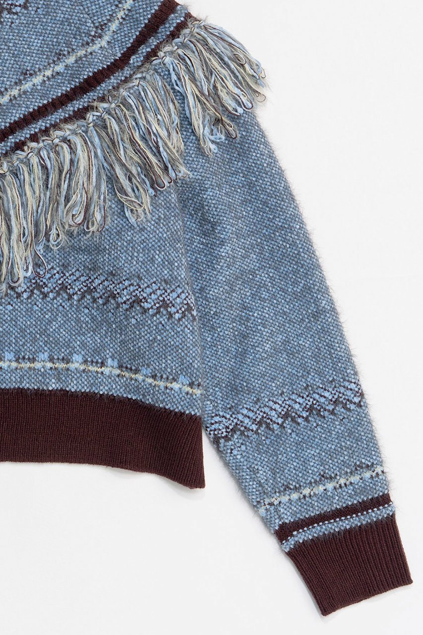 MAISON SPECIAL(メゾンスペシャル)｜Fringe Feather Knit/フリンジ