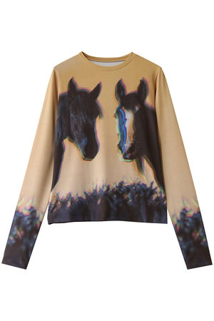 メゾンスペシャル/MAISON SPECIALのTwin Horse Skin Top/ツインホーススキントップ(110100/110103)