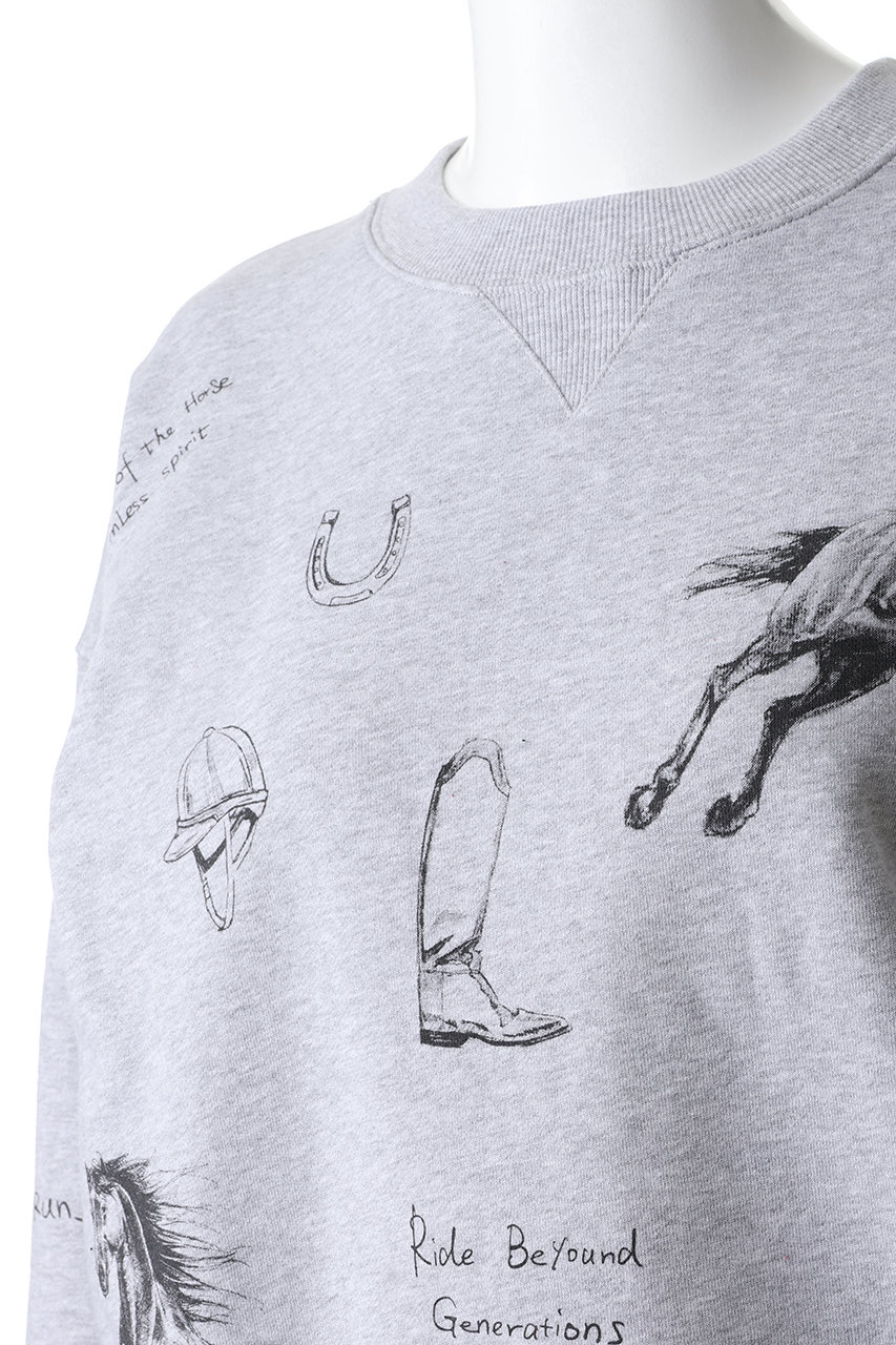 MAISON SPECIAL(メゾンスペシャル)｜Drawing Horse Sweatshirt
