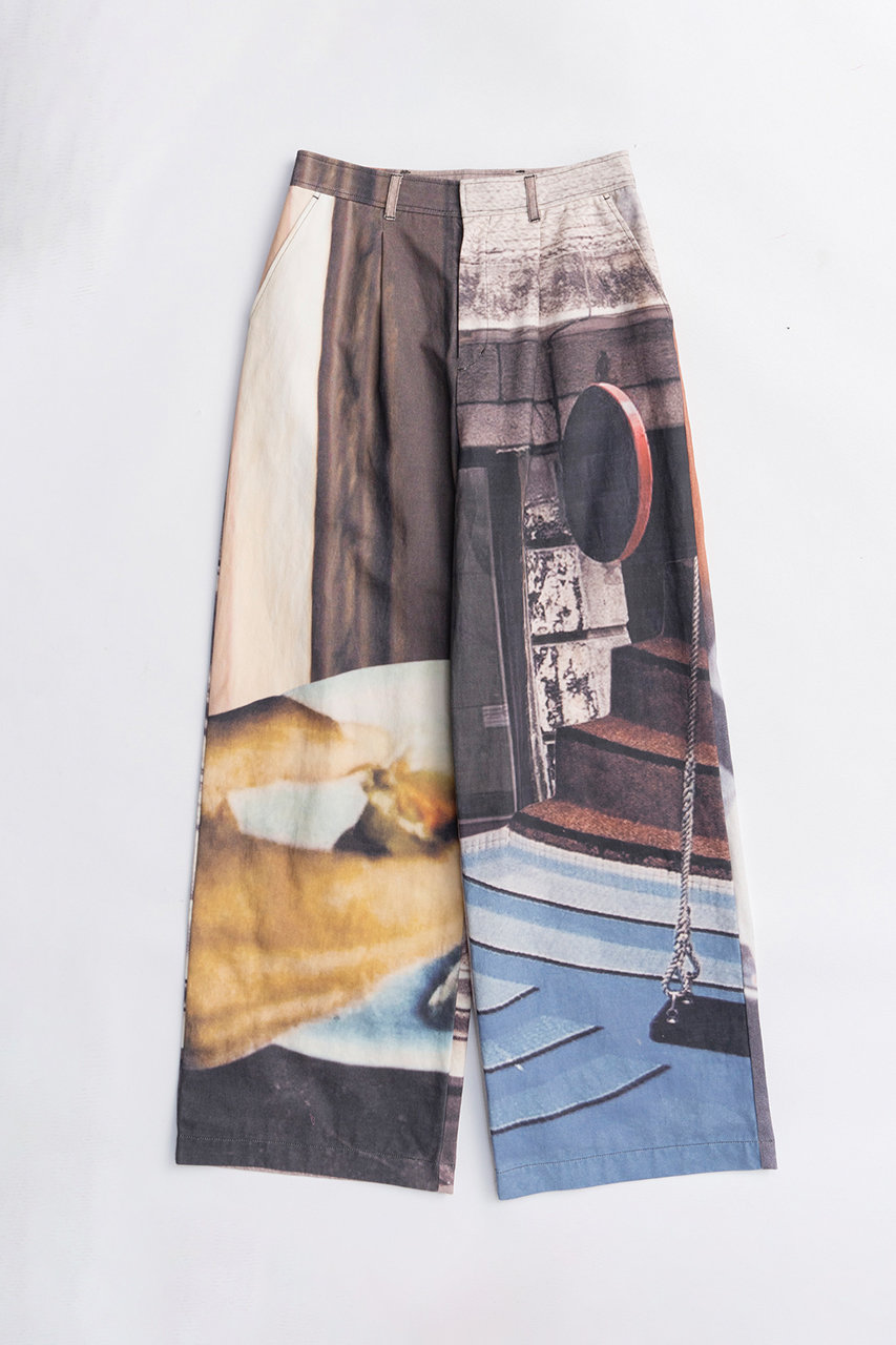 メゾンスペシャル/MAISON SPECIALの【予約販売】Cityscape Photo Collage Pants/シティースケープフォトコラージュパンツ(MLT1(マルチカラー)/xxx)