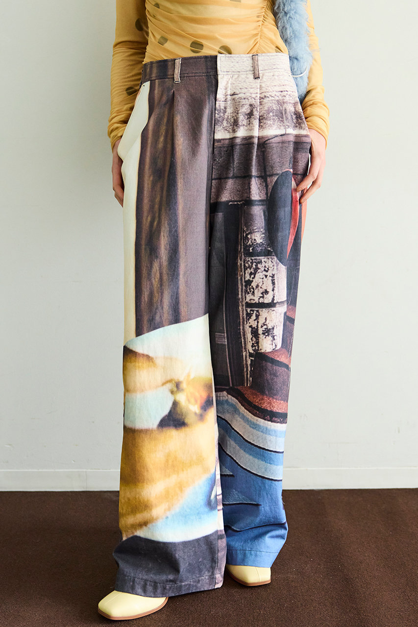 MAISON SPECIAL(メゾンスペシャル)｜Cityscape Photo Collage Pants