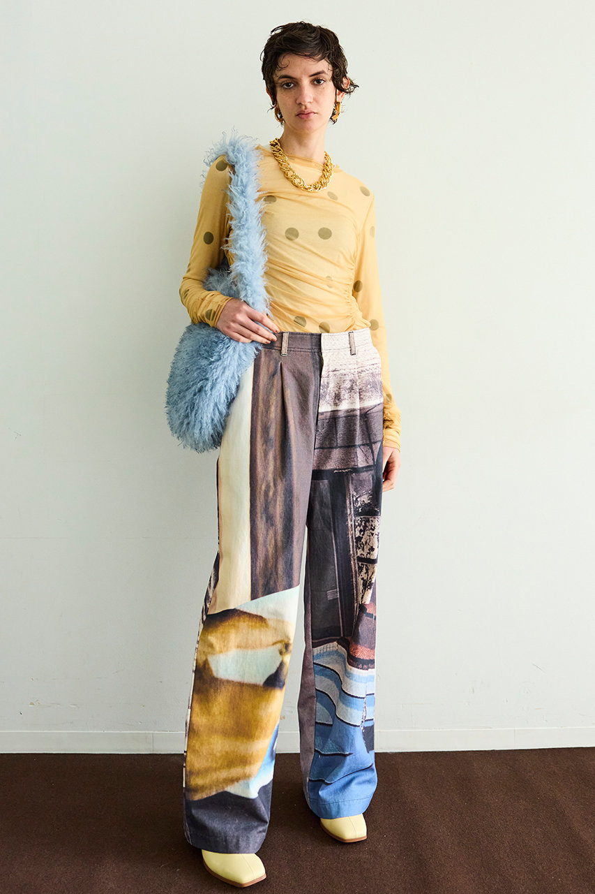 極美品 メゾンスペシャル フォトコラージュニットベスト フリーサイズ 美品 MAISON SPECIAL フォトコラージュニットベスト ブルー - メルカリ