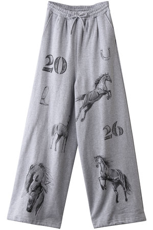 メゾンスペシャル/MAISON SPECIALのDrawing Horse Sweatpants/ドローイングホーススウェットパンツ(110600/110601)