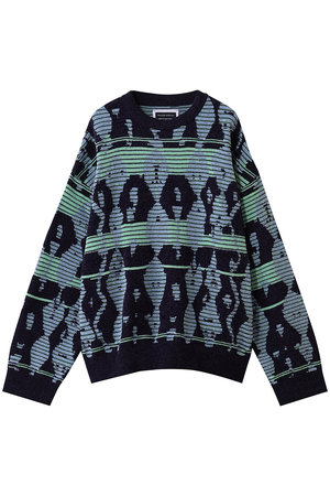 メゾンスペシャル/MAISON SPECIALの【UNISEX】モールヤーンJQDニットPO　ラグパターン(110300/110301)