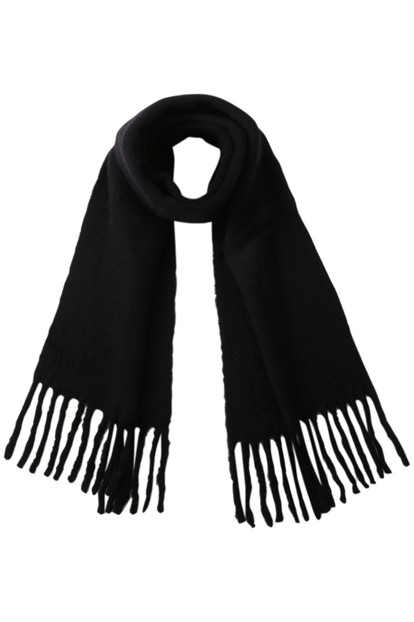 メゾンスペシャル/MAISON SPECIALの【UNISEX】ウーリッシュボリュームマフラー(BLK(ブラック)/11242661202)