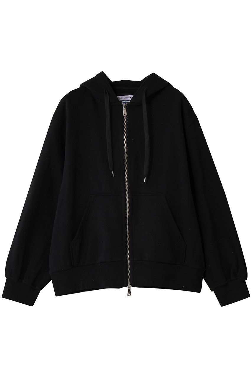 メゾンスペシャル/MAISON SPECIALの【UNISEX】【ONE-MILE】 Prime-Over ZIPパーカー(BLK(ブラック)/11252411612)