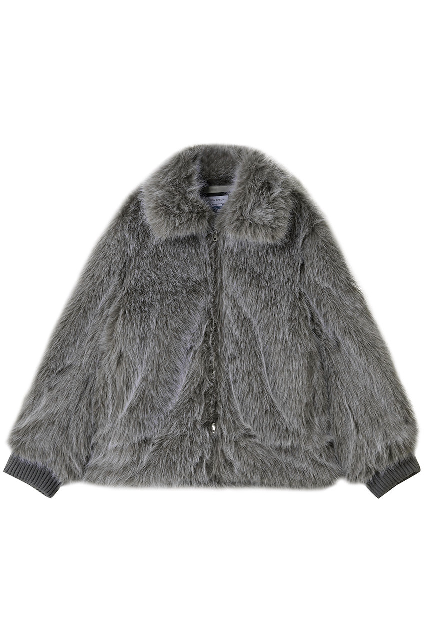 メゾンスペシャル/MAISON SPECIALの【UNISEX】フェイクファー オーバーブルゾン(GRY(グレー)/11252211618)