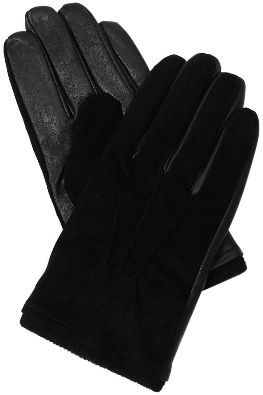 メゾンスペシャル/MAISON SPECIALの【UNISEX】スエードレザーグローブ(BLK(ブラック)/11252661201)