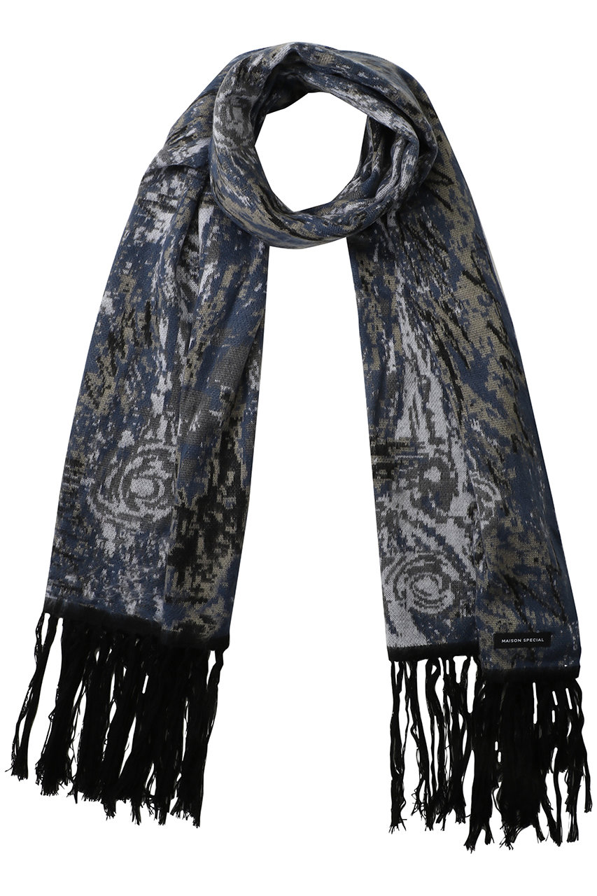 メゾンスペシャル/MAISON SPECIALの【UNISEX】アブストラクトJQDマフラー(MLT2(マルチカラー2)/11252661203)