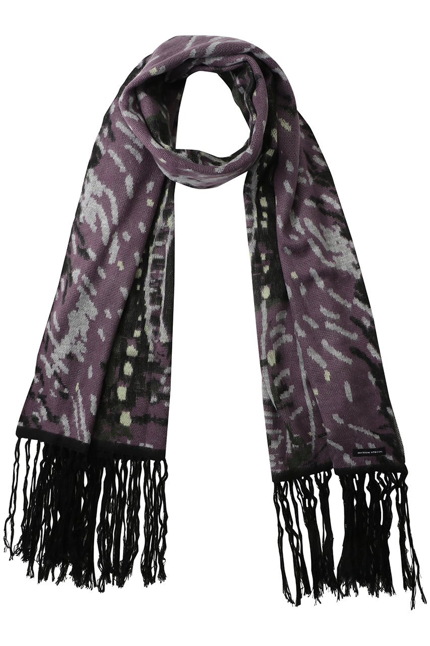 メゾンスペシャル/MAISON SPECIALの【UNISEX】アブストラクトJQDマフラー(MLT3(マルチカラー3)/11252661203)