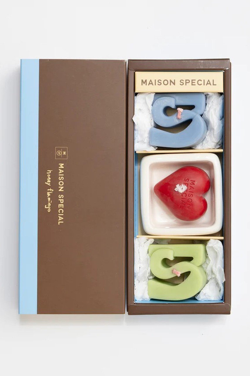 メゾンスペシャル/MAISON SPECIALの【honeyflamingo×MAISON SPECIAL】Logo Candle Set/ロゴキャンドルセット(RED(レッド)/21259669913)