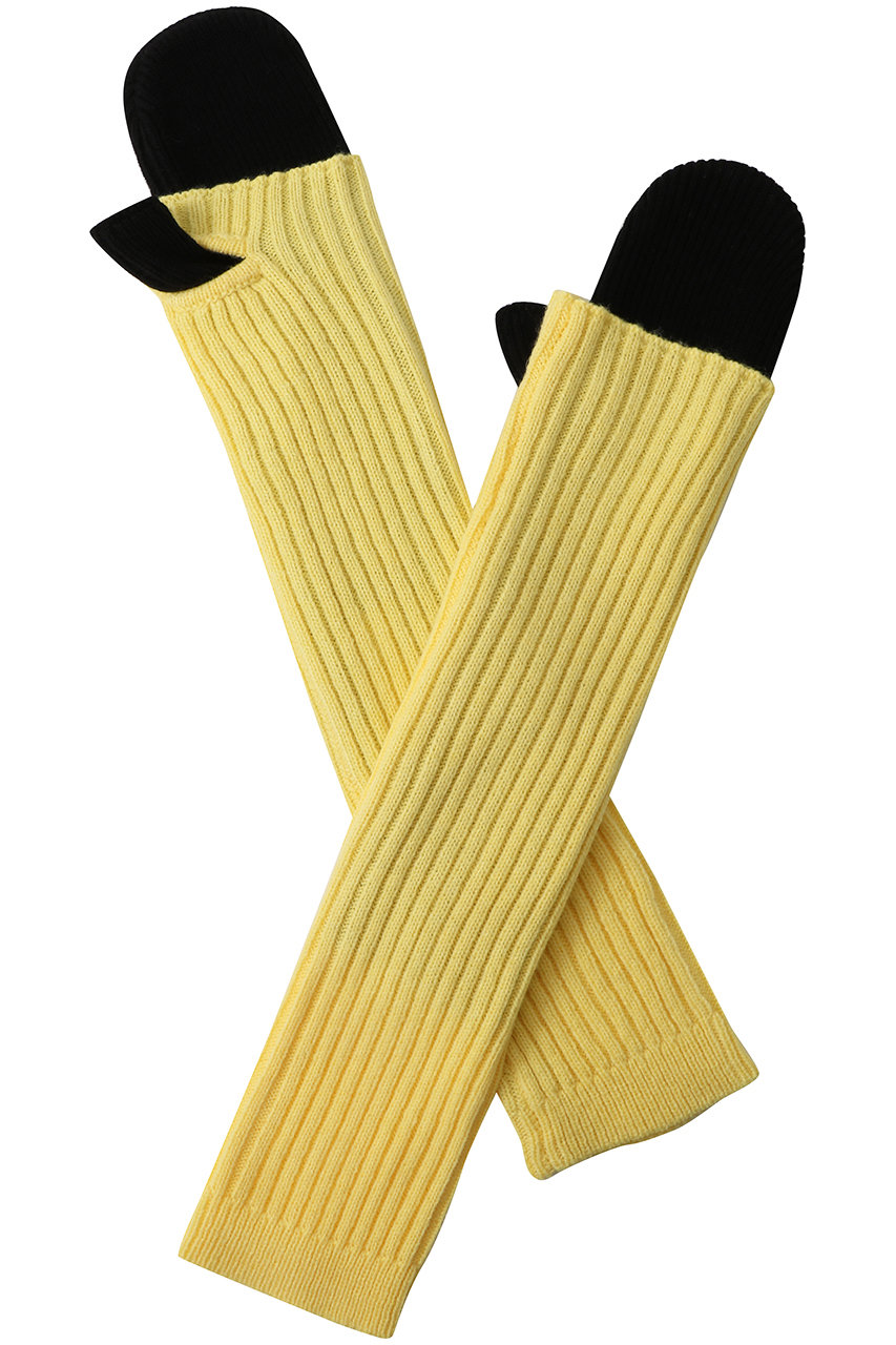 メゾンスペシャル/MAISON SPECIALのLayered Knit Glove/レイヤードニットグローブ(BLK(ブラック)/21252665302)