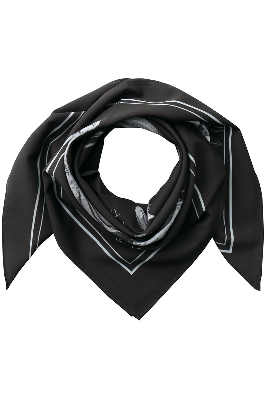 メゾンスペシャル/MAISON SPECIALのHorse Print Scarf/ホースプリントスカーフ(C.GRY(チャコールグレー)/21252665817)