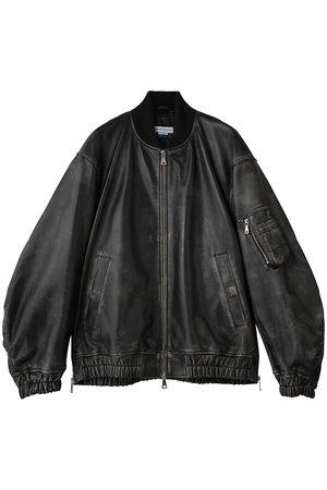 メゾンスペシャル/MAISON SPECIALの【UNISEX】SHEEPレザーMA-1(110900/110905)