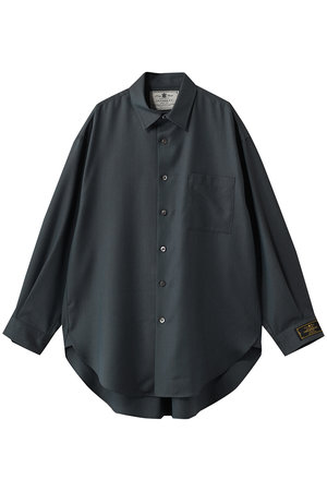 メゾンスペシャル/MAISON SPECIALの【UNISEX】72/2 4色シャンブレーウールシャツコート(110400/110403)