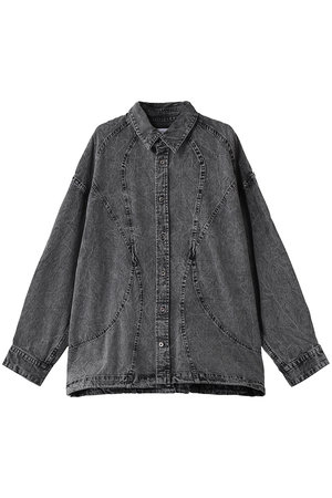 メゾンスペシャル/MAISON SPECIALの【UNISEX】デニム カーブ切替シャツブルゾン(110400/110403)