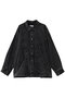 【UNISEX】デニム カーブ切替シャツブルゾン メゾンスペシャル/MAISON SPECIAL BLK(ブラック)
