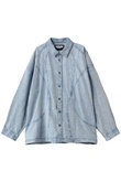 【UNISEX】デニム カーブ切替シャツブルゾン