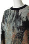 【UNISEX】総柄JQDニット アブストラクトパターン メゾンスペシャル/MAISON SPECIAL