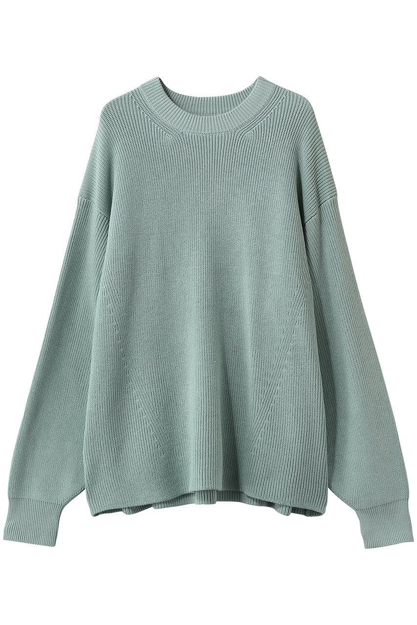 メゾンスペシャル/MAISON SPECIALの【UNISEX】C/Aクルーネックニット(L.GRN(ライトグリーン)/11261361301)