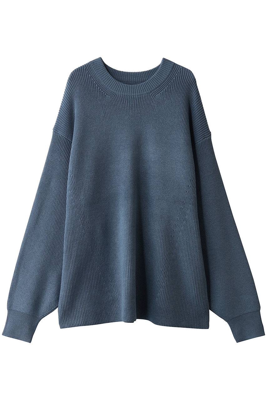 メゾンスペシャル/MAISON SPECIALの【UNISEX】C/Aクルーネックニット(D.BLU(ダークブルー）/11261361301)