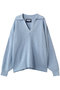 【UNISEX】C/Aスキッパーニット メゾンスペシャル/MAISON SPECIAL S.BLU(スカイブルー)