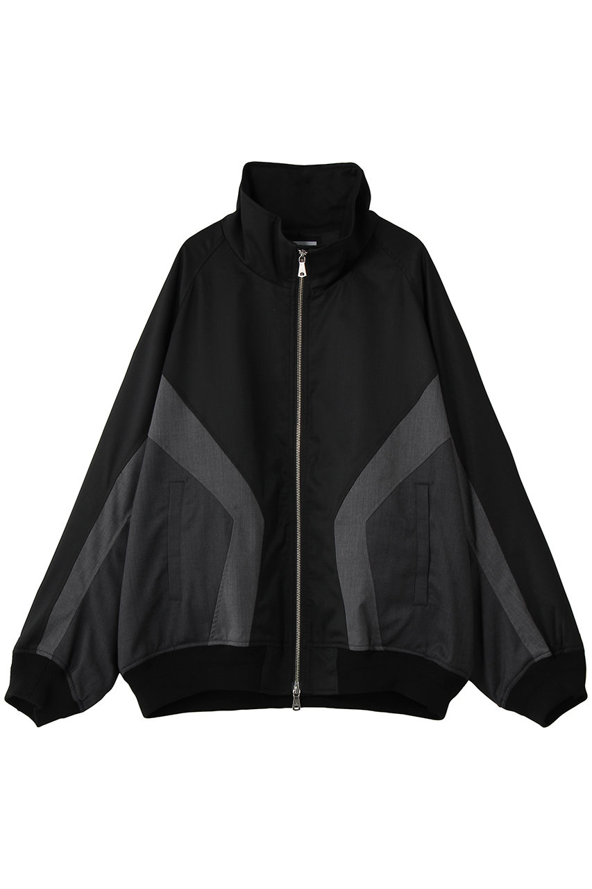 メゾンスペシャル/MAISON SPECIALの【UNISEX】スポーツライク切替ブルゾン(BLK(ブラック)/11261211501)