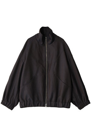 メゾンスペシャル/MAISON SPECIALの【UNISEX】72/2 4色シャンブレーウール カーブ切替スタンドブルゾン(110800/110802)