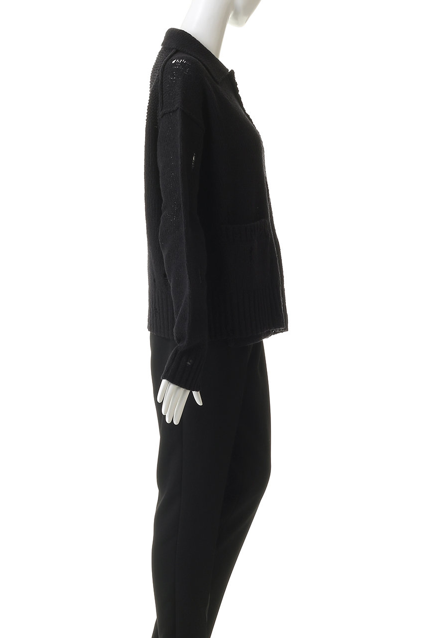 MAISON SPECIAL(メゾンスペシャル)｜【UNISEX】襟付きダメージニット