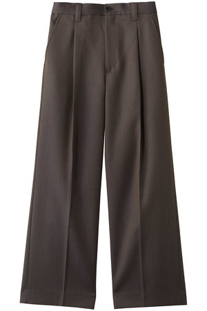 メゾンスペシャル/MAISON SPECIALの【UNISEX】48/2 4色シャンブレーウールワンタックワイド(110600/110601)