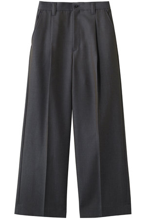 メゾンスペシャル/MAISON SPECIALの【UNISEX】48/2 4色シャンブレーウールワンタックワイド(110600/110601)