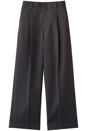 メゾンスペシャル/MAISON SPECIALの【UNISEX】48/2 4色シャンブレーウールワンタックワイド(110600/110601)