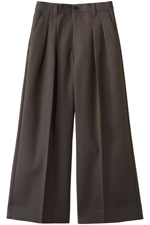 メゾンスペシャル/MAISON SPECIALの【UNISEX】48/2 4色シャンブレーウールツータックワイド(110600/110601)