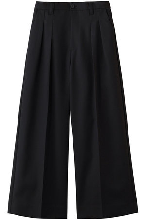 メゾンスペシャル/MAISON SPECIALの【UNISEX】48/2 4色シャンブレーウールツータックワイド(110600/110601)